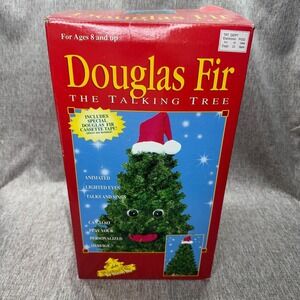 Gemmy Douglas Fir Talking Tree Dancing Animated Christmas Tree NEW In Box Vntg